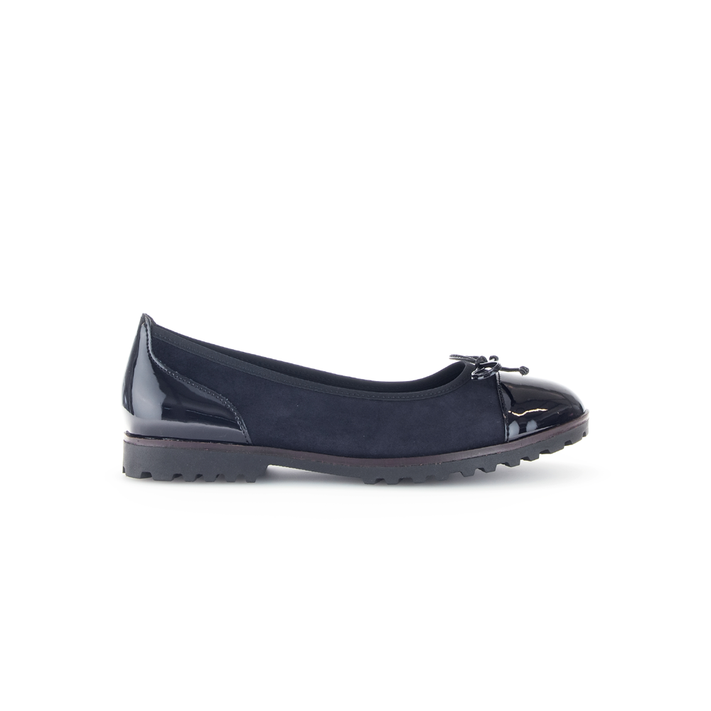 Gabor Temptation 04.100.36 Navy Suede/Patent pump G Fit