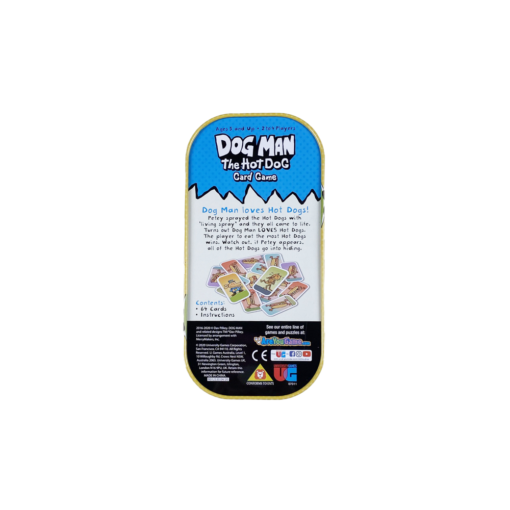 Dog Man The Hot Dog Card Game Tin