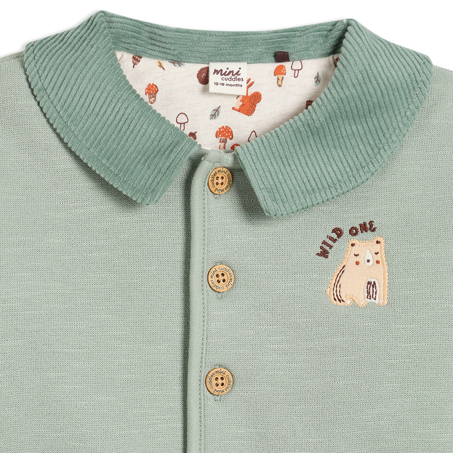 Mini Cuddles Unisex Sage Single Jacket