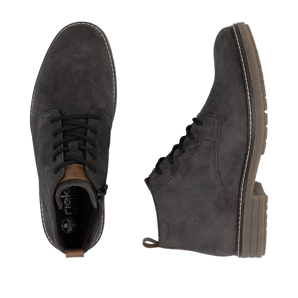 Rieker 33106-45 Mens Grey Boots