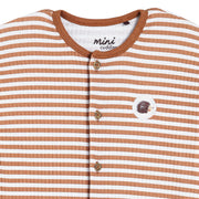 Mini Cuddles Unisex Brown Single Romper