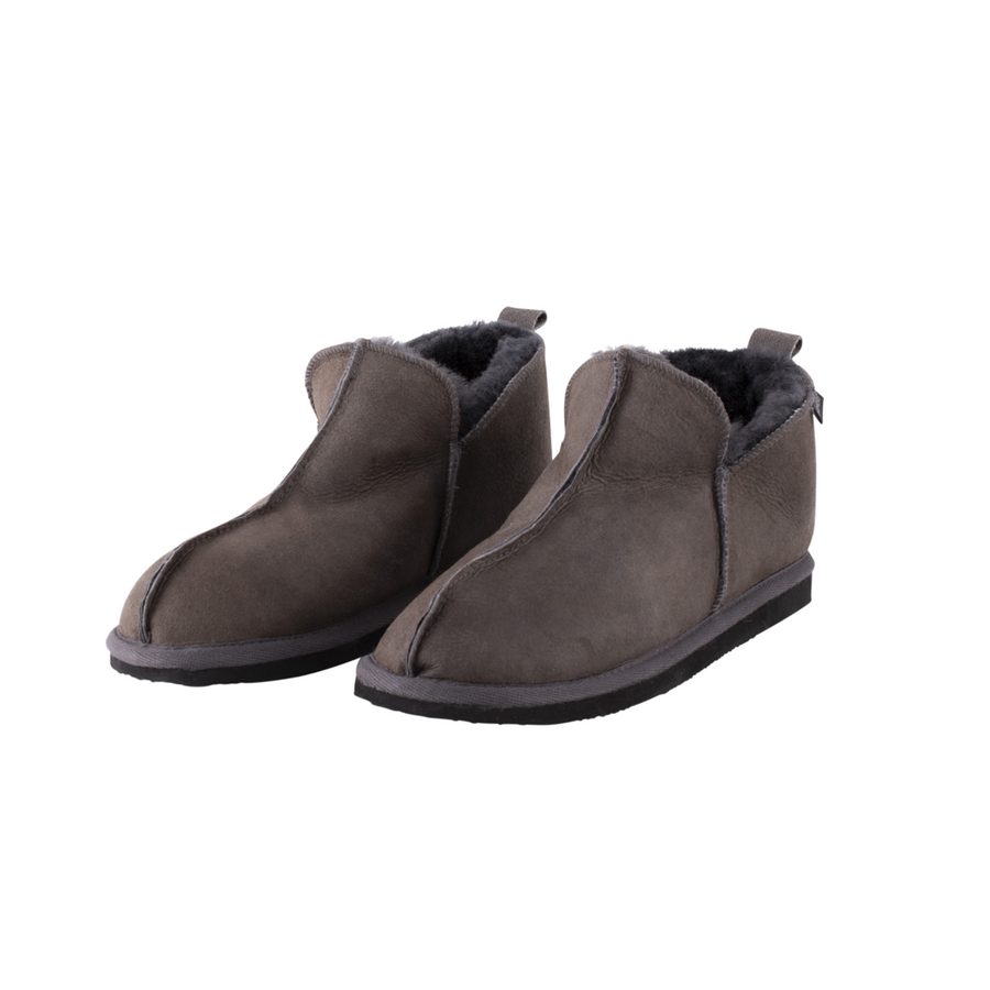 Shepherd of Sweden Anton Antique Asphalt Sheepskin Slippers