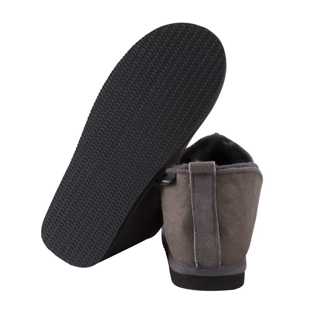 Shepherd of Sweden Anton Antique Asphalt Sheepskin Slippers