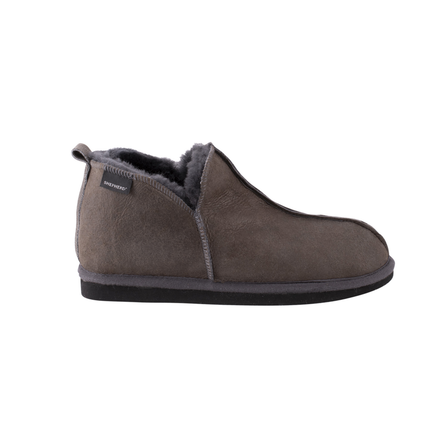 Shepherd of Sweden Anton Antique Asphalt Sheepskin Slippers