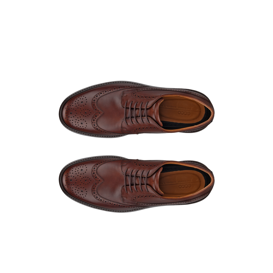 ECCO 525614 01053 New City With Welt Laceup Brogue Cognac