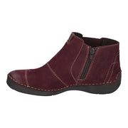 Josef Seibel Fergey 55 Plum Ankle Boots