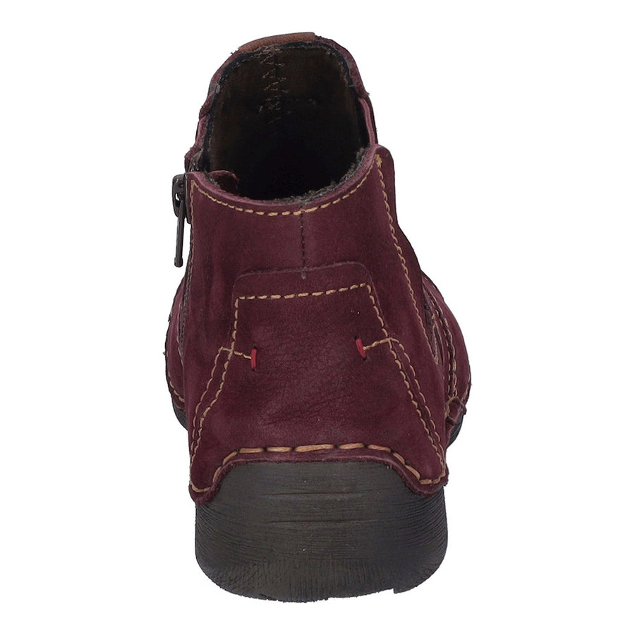 Josef Seibel Fergey 55 Plum Ankle Boots