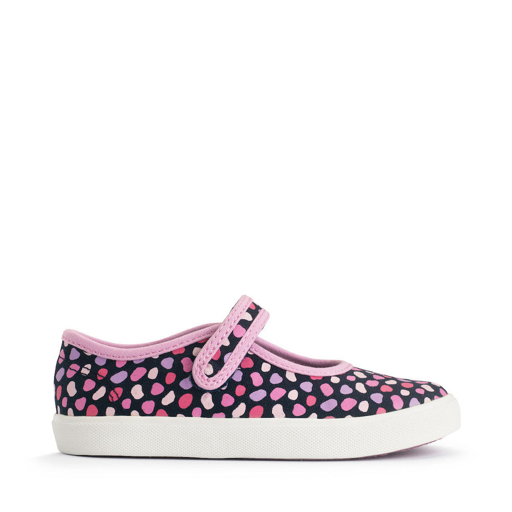 StartRite Busy Lizzie Navy/Pink Splash Canvas