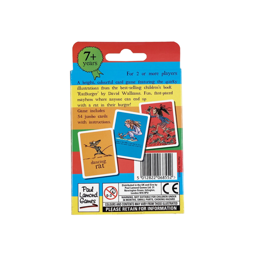 David Walliams Rat Burger Card Game