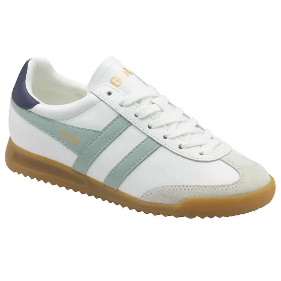 Gola Torpedo Leather White/Surf/Plum Ladies Trainers