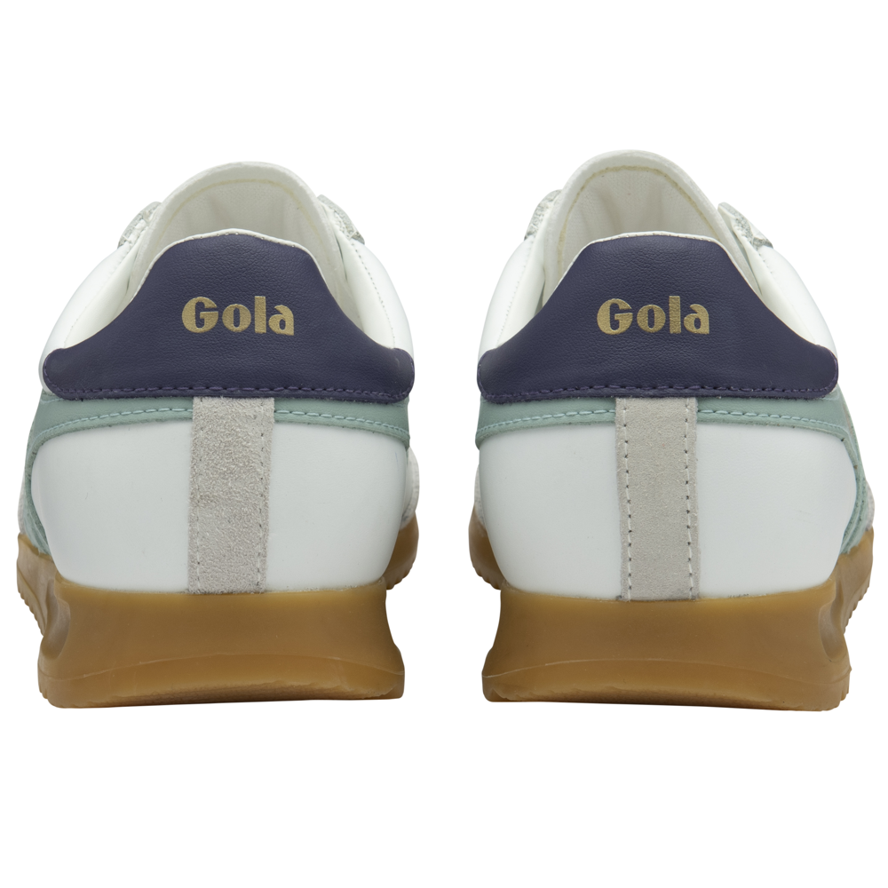 Gola Torpedo Leather White/Surf/Plum Ladies Trainers