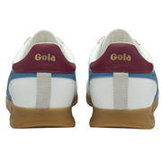 Gola Torpedo Leather White/Santorini/Cerise Ladies Trainers