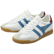 Gola Torpedo Leather White/Santorini/Cerise Ladies Trainers