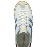 Gola Torpedo Leather White/Santorini/Cerise Ladies Trainers