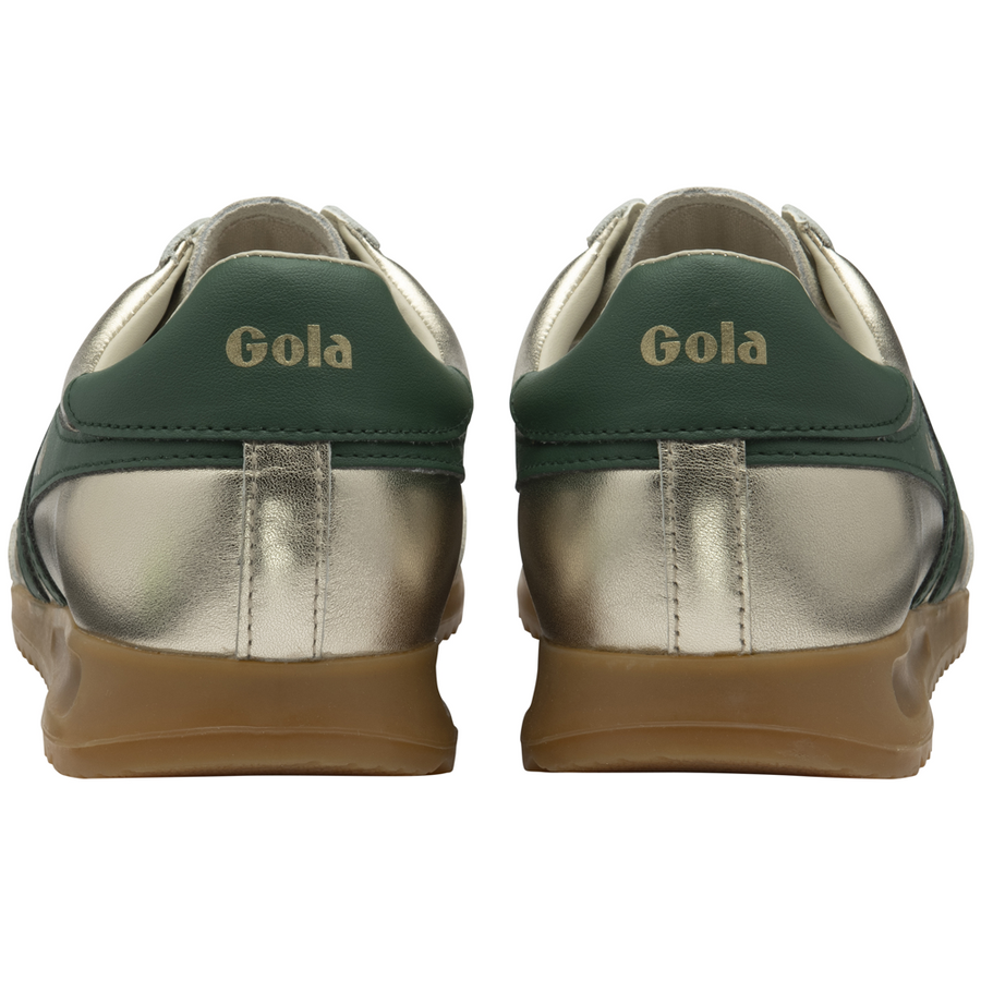 Gola Torpedo Glimmer Gold/Evergreen Womens Trainers
