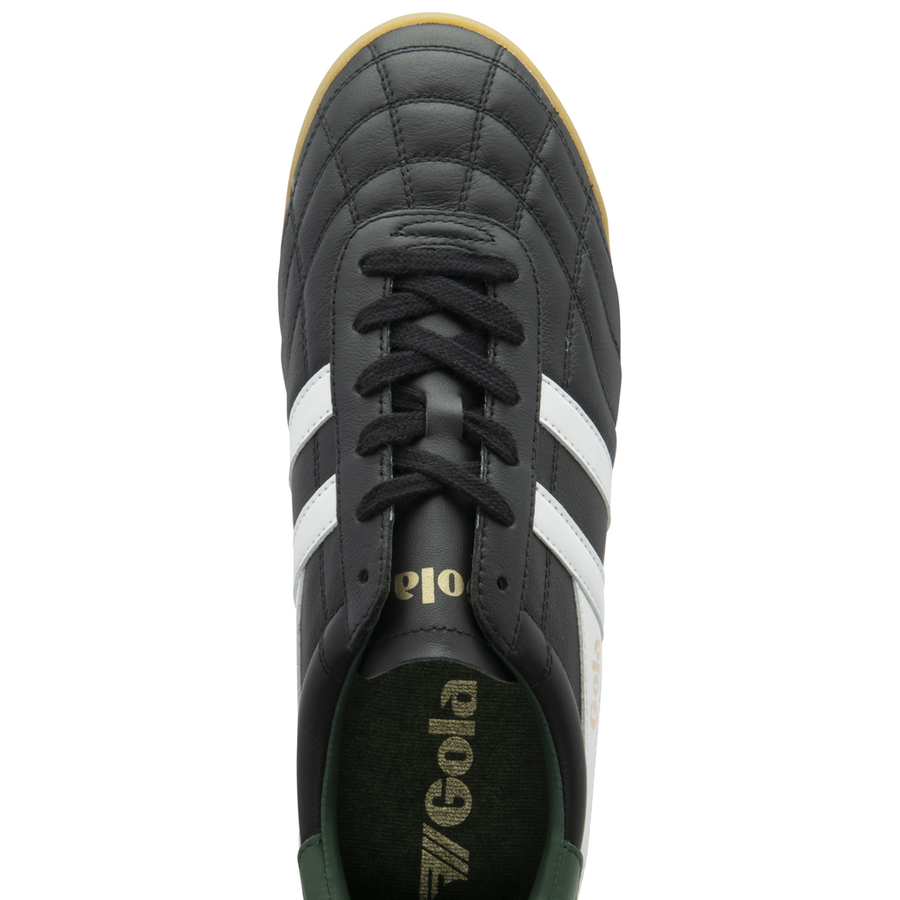 Gola Stadium Black/White/Evergreen Mens Trainers