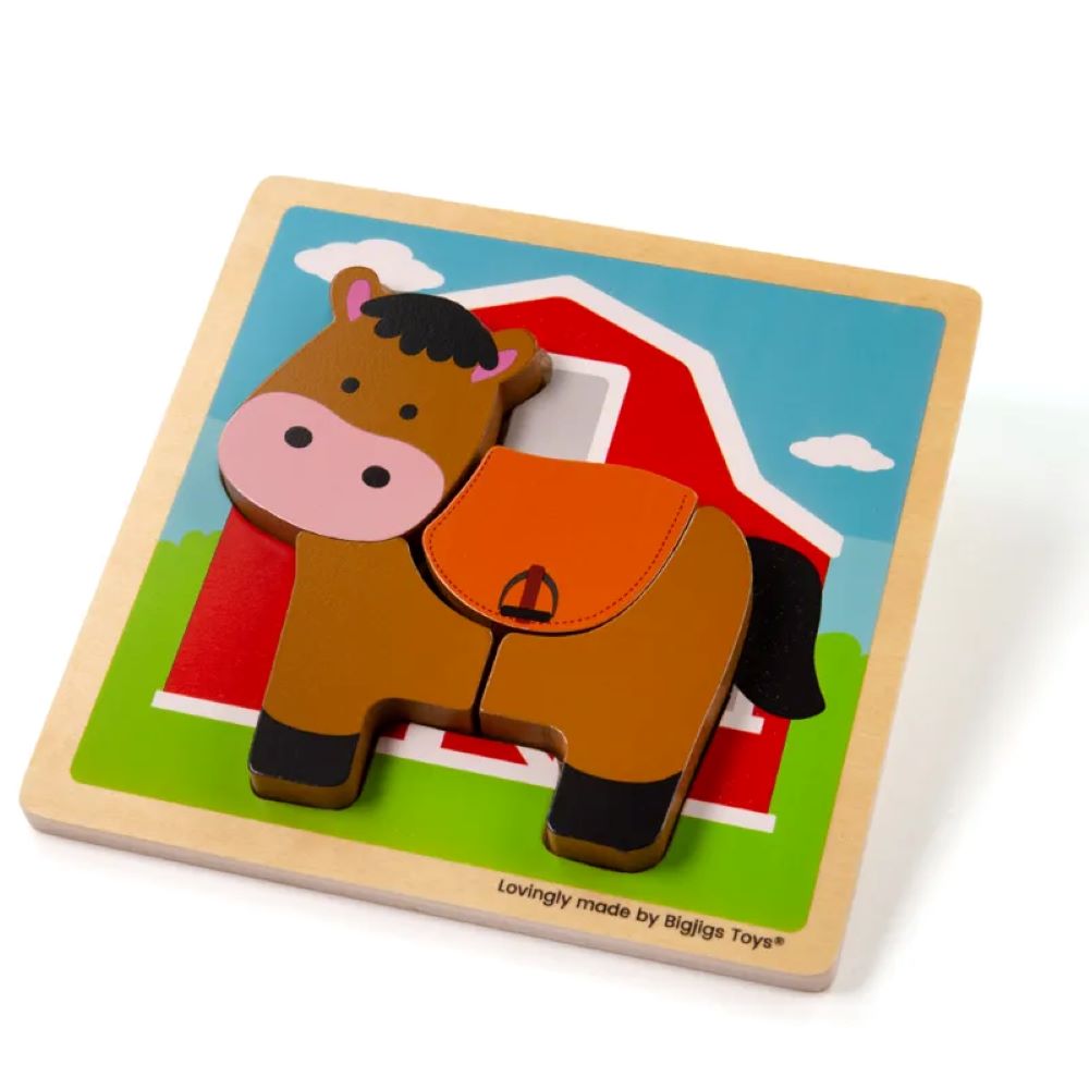 Bigjigs Toys Chunky Lift Out Horse Puzzle 34054