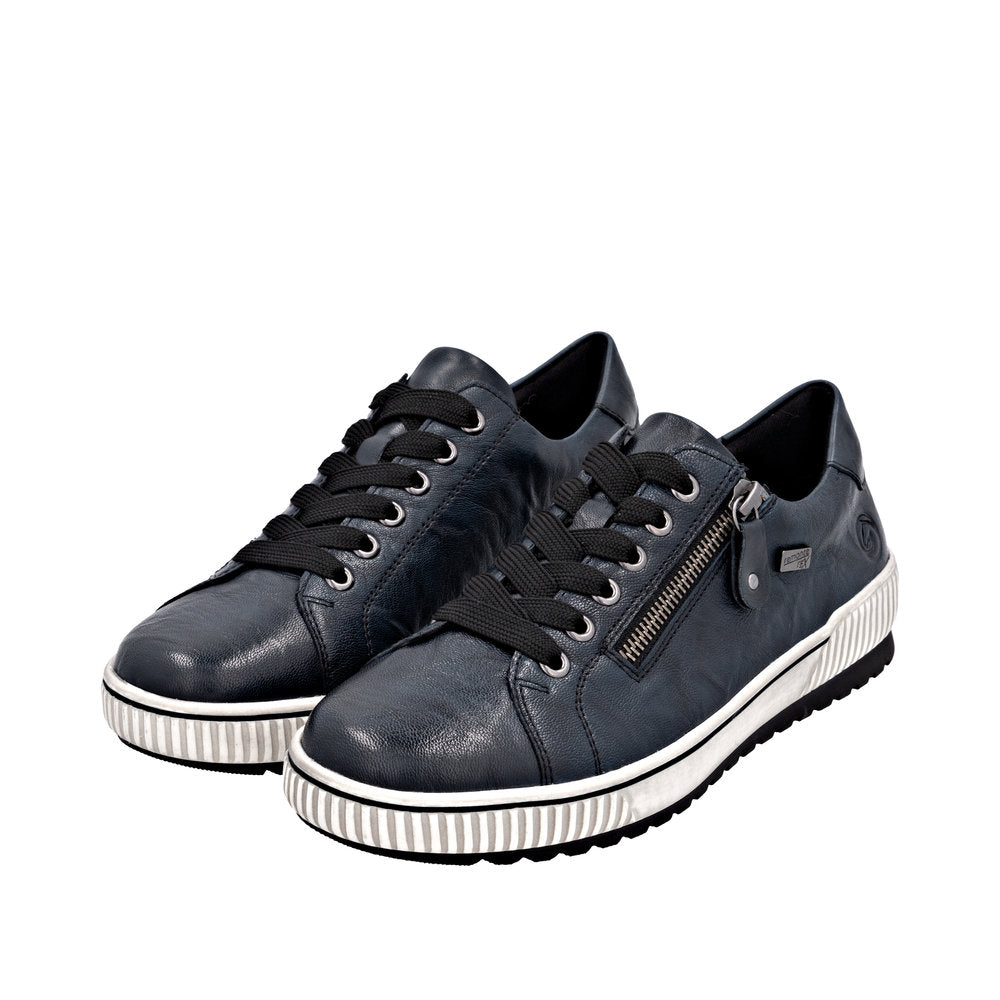 Remonte D0700-15 Navy Wide Fit Waterproof Casual Shoes