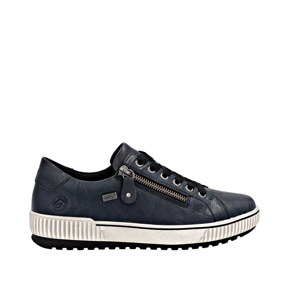 Remonte D0700-15 Navy Wide Fit Waterproof Casual Shoes