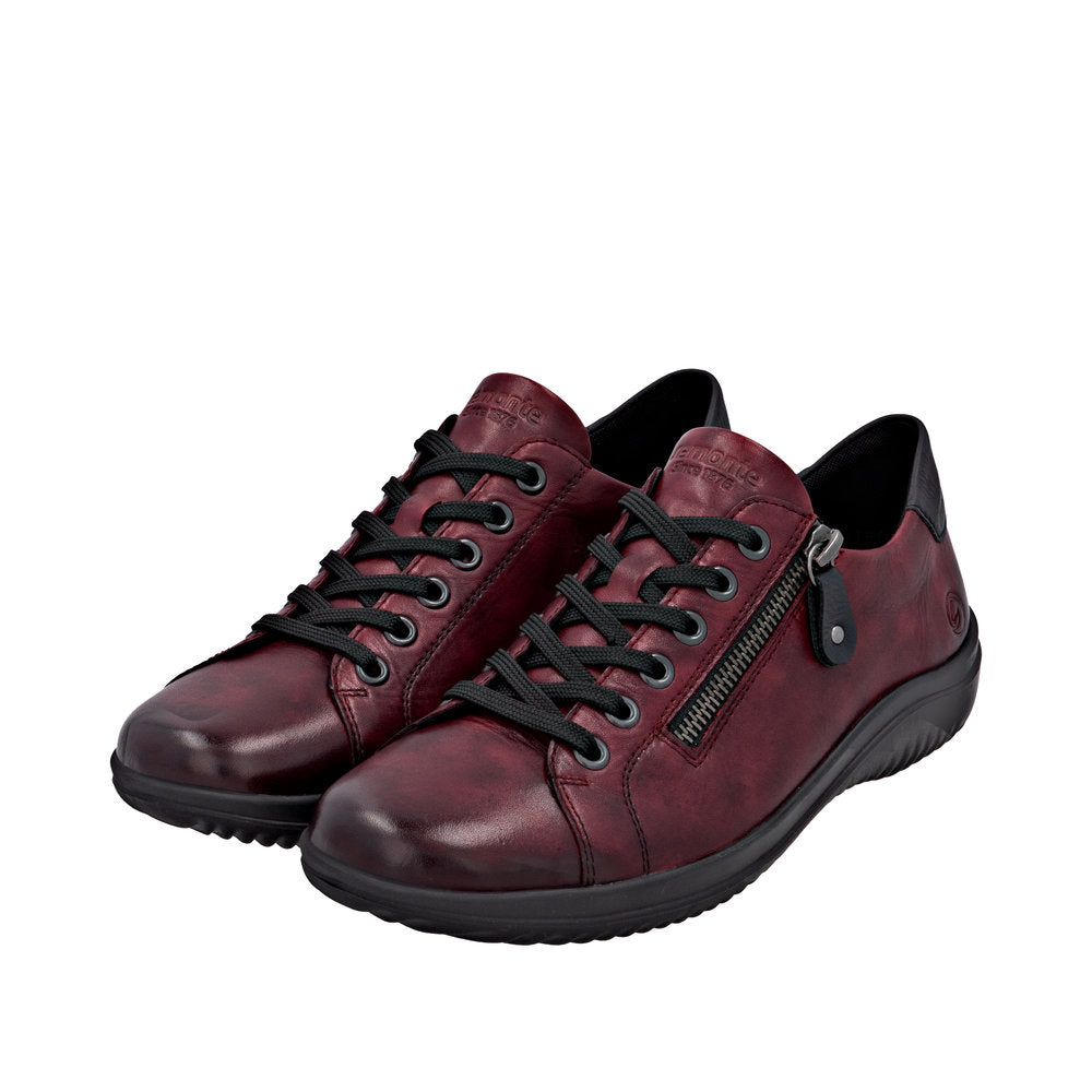Remonte D1E03-35 Wide Fit Burgundy Shoes