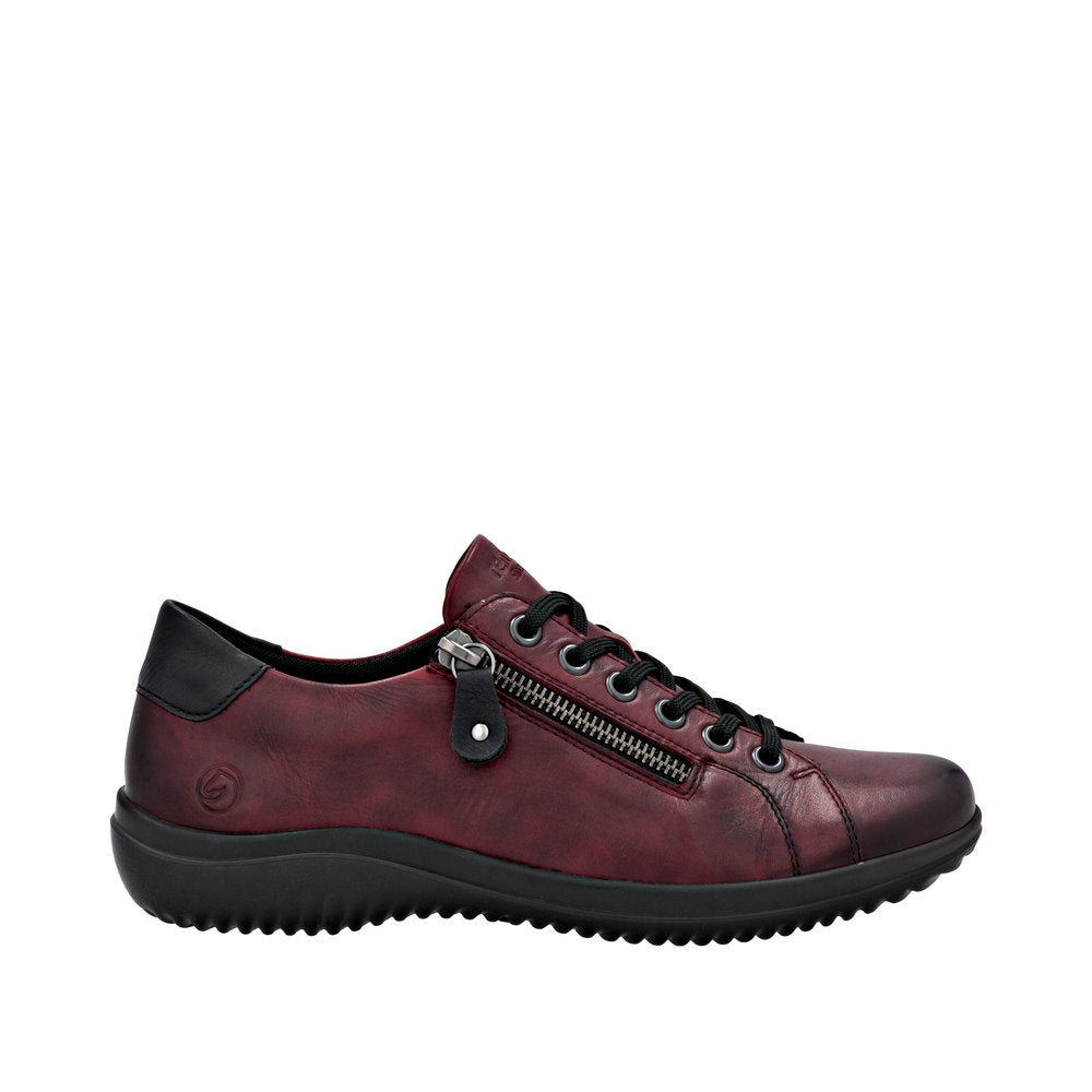 Remonte D1E03-35 Wide Fit Burgundy Shoes