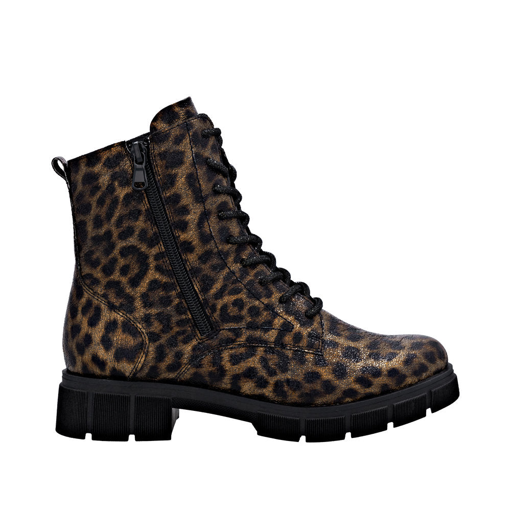 Remonte D2S72-90 Wide Fit Animal Print Boots