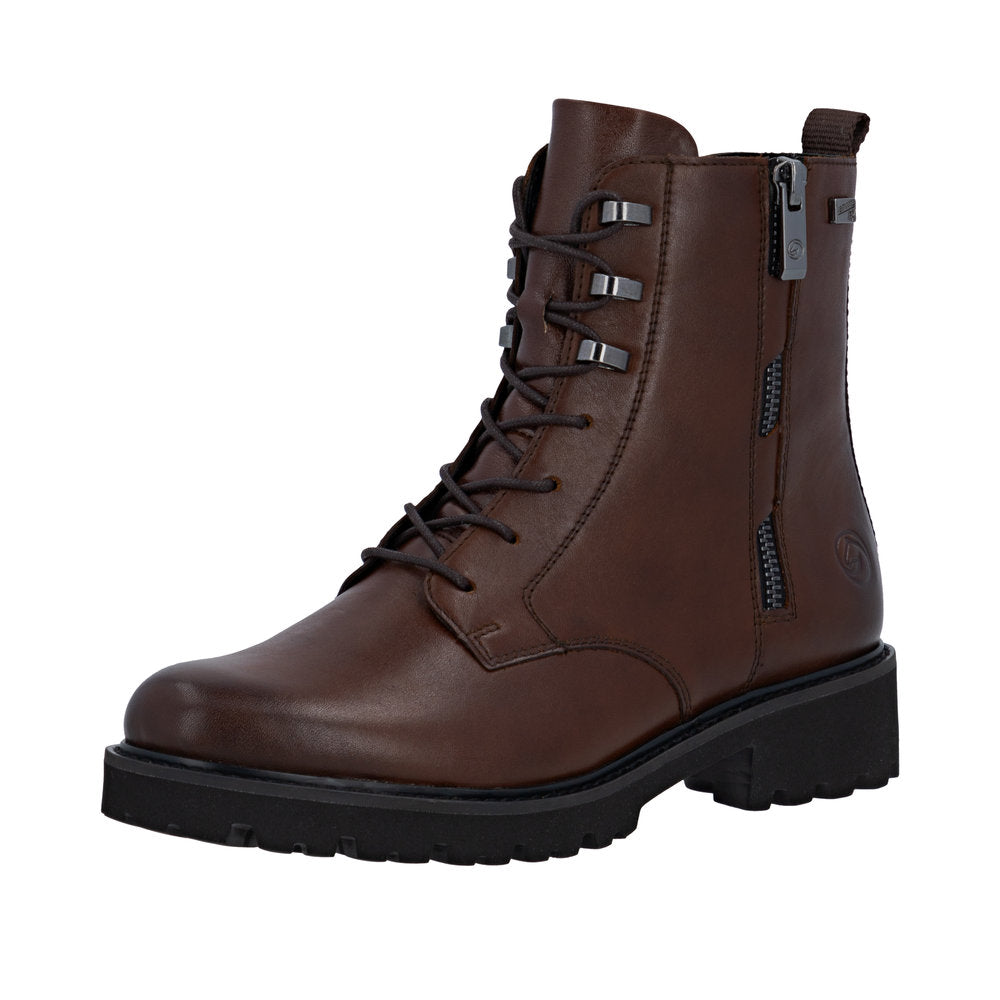 Remonte D8656-25 Waterproof Wide Fit Brown Boots