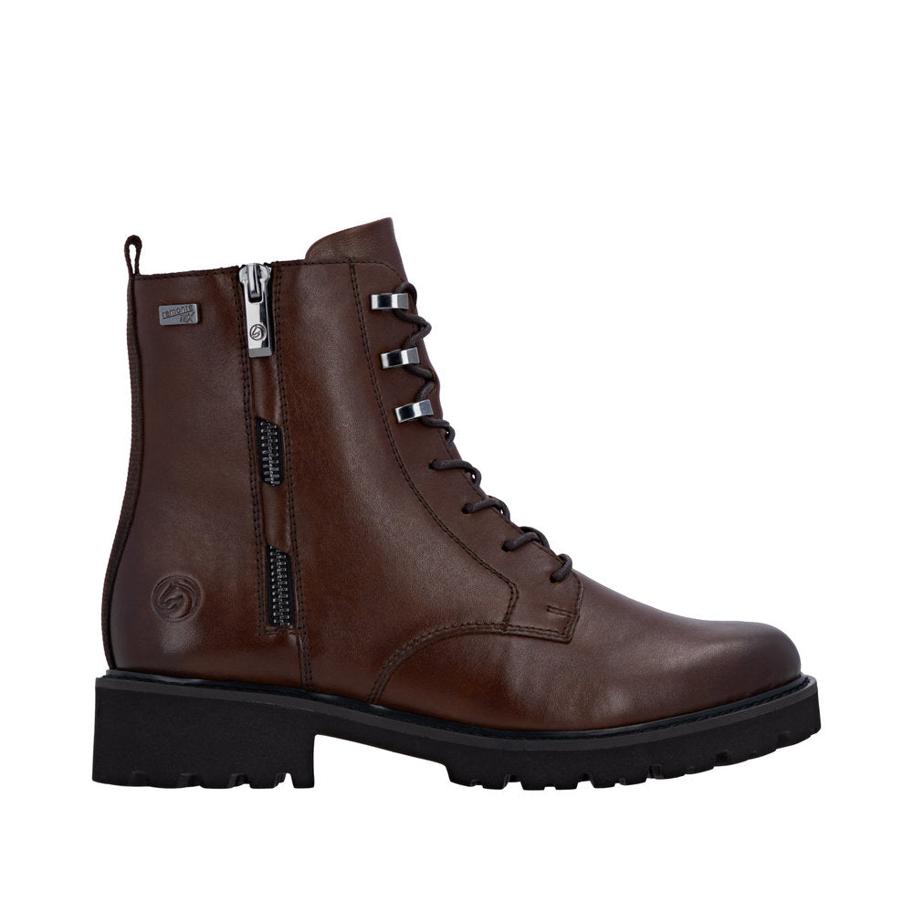 Remonte D8656-25 Waterproof Wide Fit Brown Boots