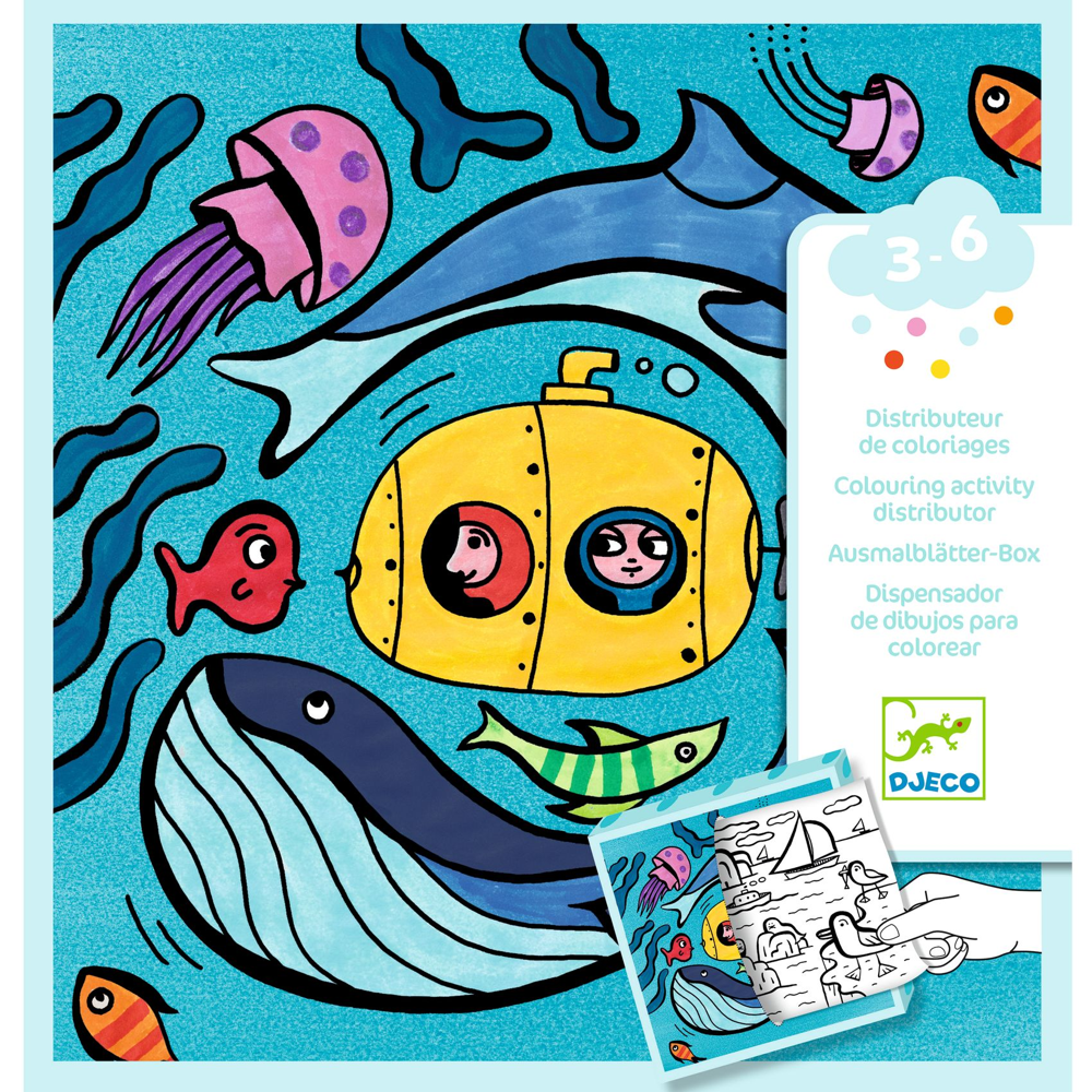 Djeco Small Gifts For The Little Ones - Colouring - Colouring dispenser - Ocean DJ00051