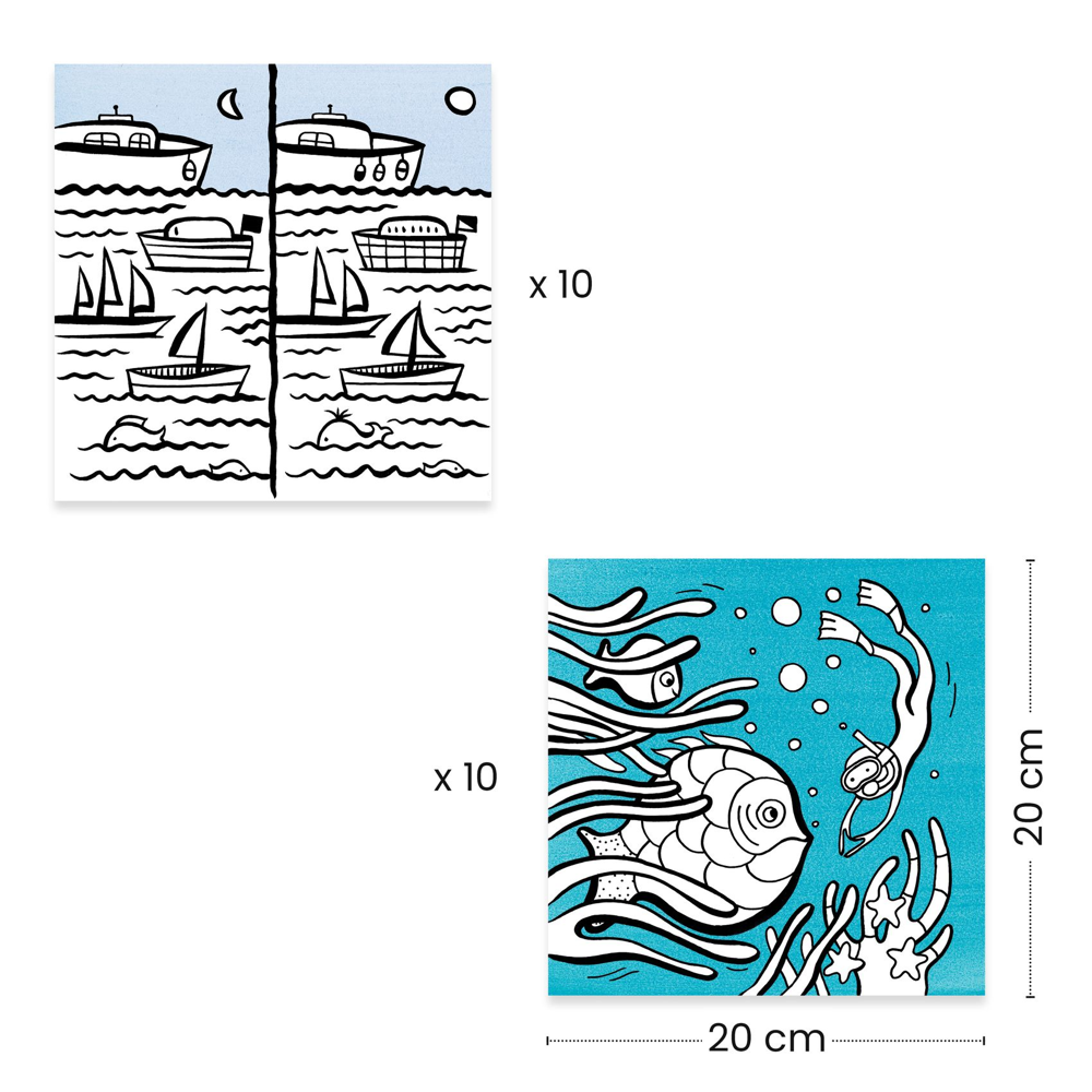 Djeco Small Gifts For The Little Ones - Colouring - Colouring dispenser - Ocean DJ00051
