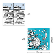 Djeco Small Gifts For The Little Ones - Colouring - Colouring dispenser - Ocean DJ00051