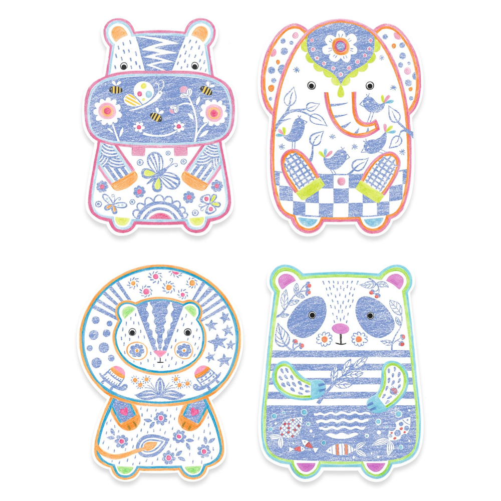 Djeco Small Gifts For The Little Ones - Colouring - Wild animals DJ00062