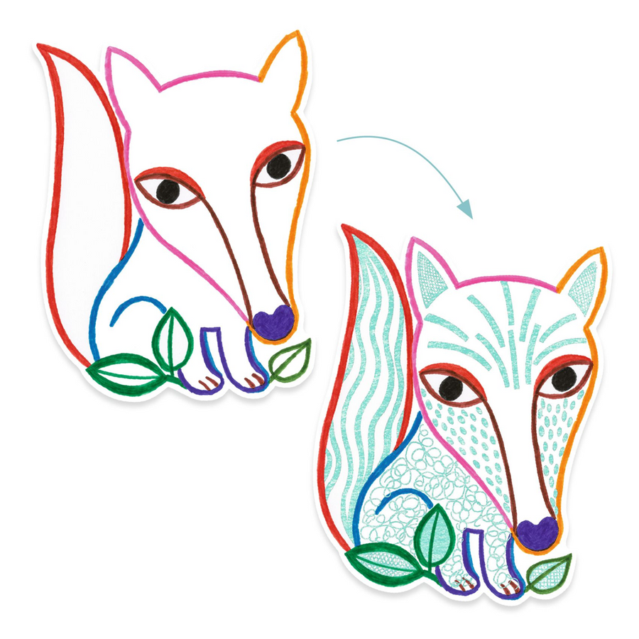 Djeco Small Gifts For The Little Ones - Colouring - Forest Friends DJ00063