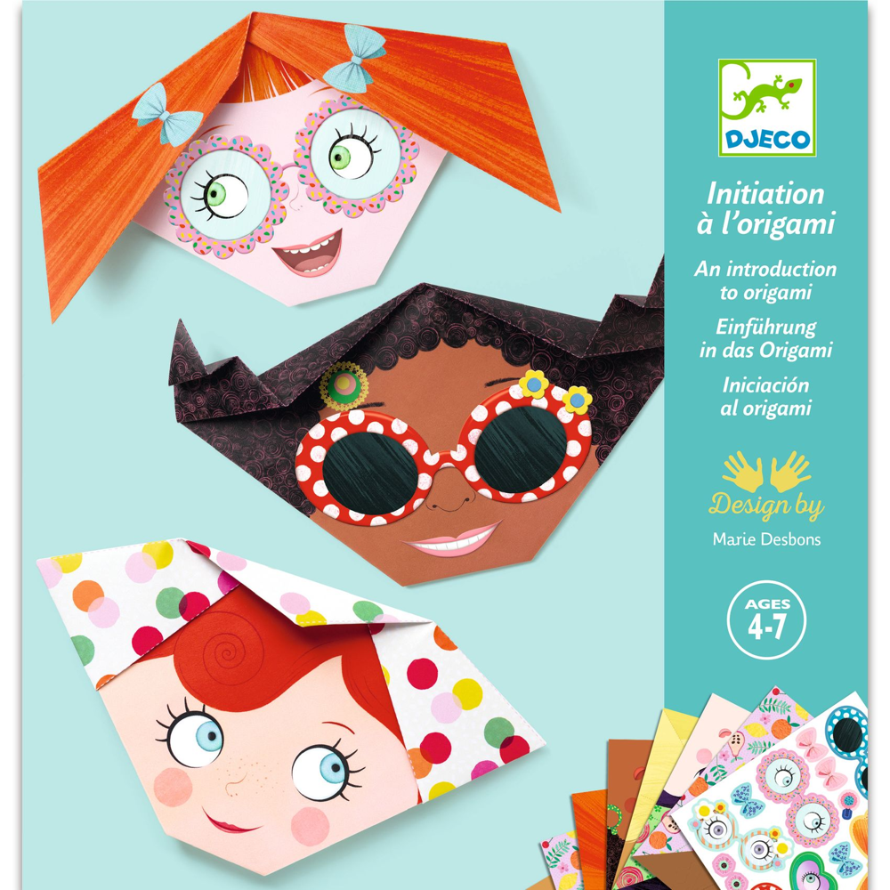 Djeco Small Gifts For Older Ones - Origami - Pretty faces DJ08757