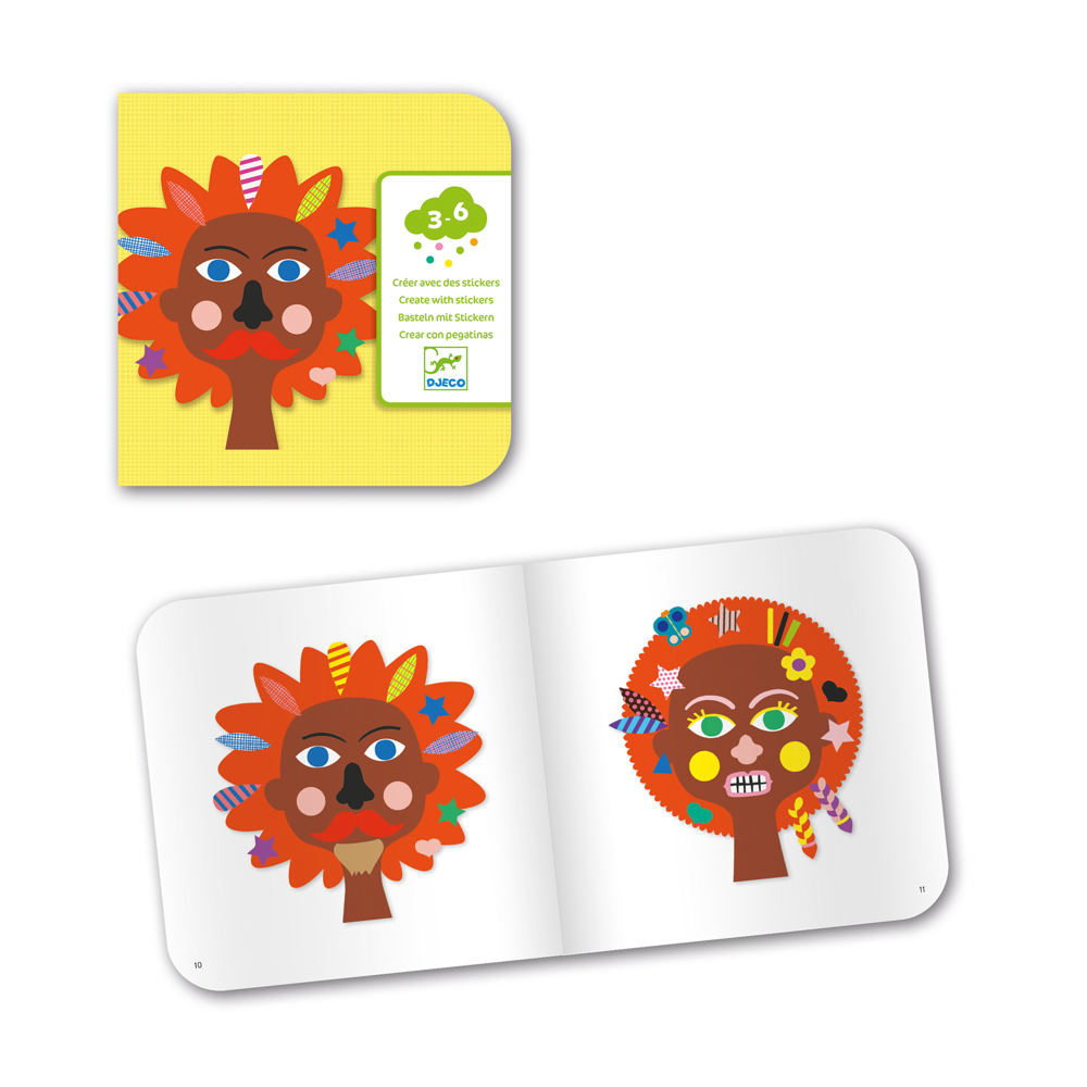 Djeco Small Gifts For The Little Ones - Stickers - Hairdresser DJ09045