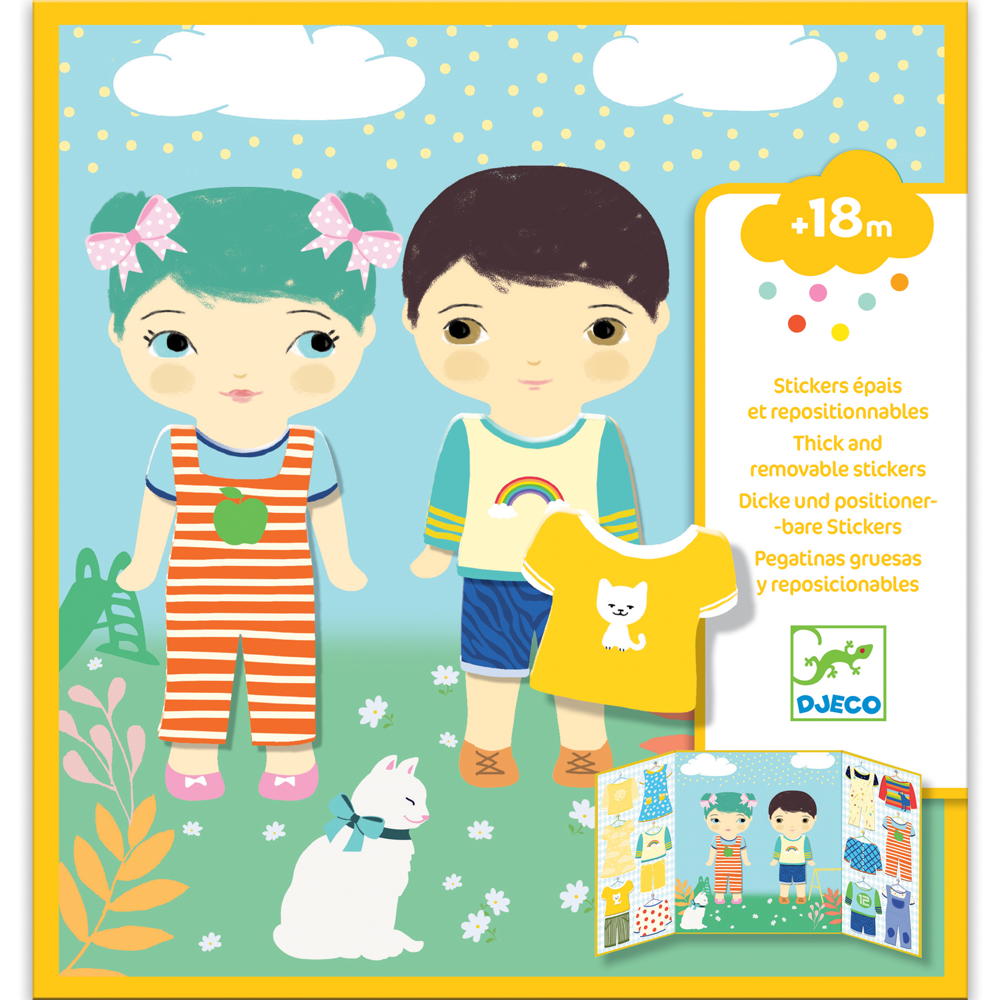 Djeco Small Gifts For The Little Ones - Stickers - Clothes DJ09070