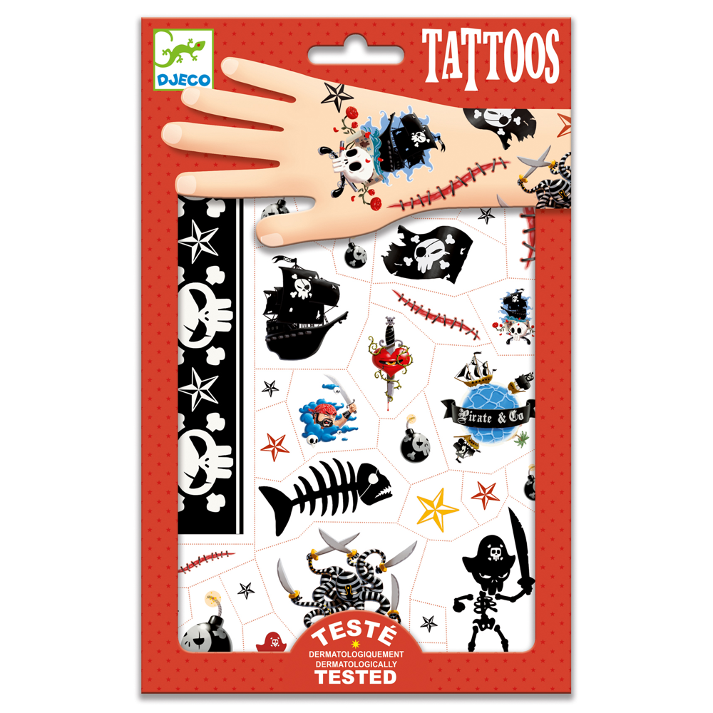 Djeco Body Art - Tattoos - Pirates DJ09584