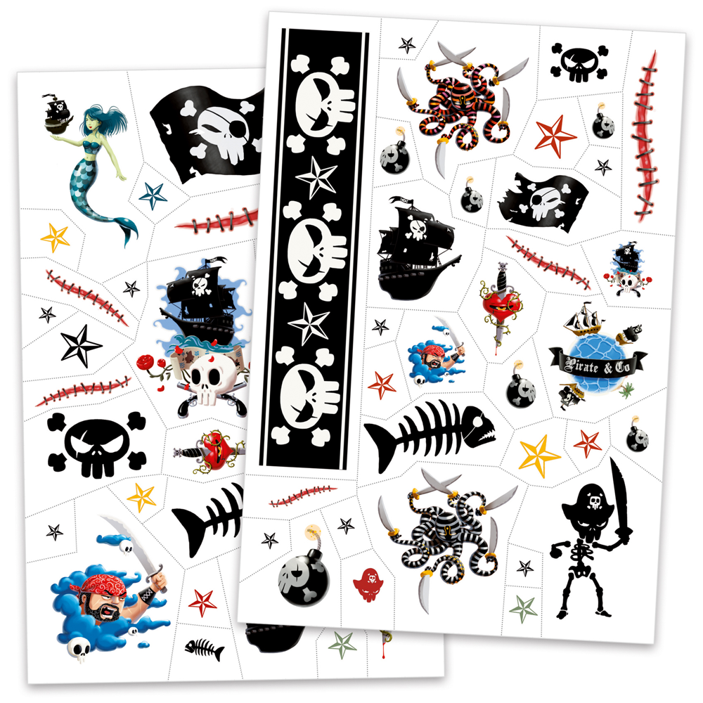 Djeco Body Art - Tattoos - Pirates DJ09584