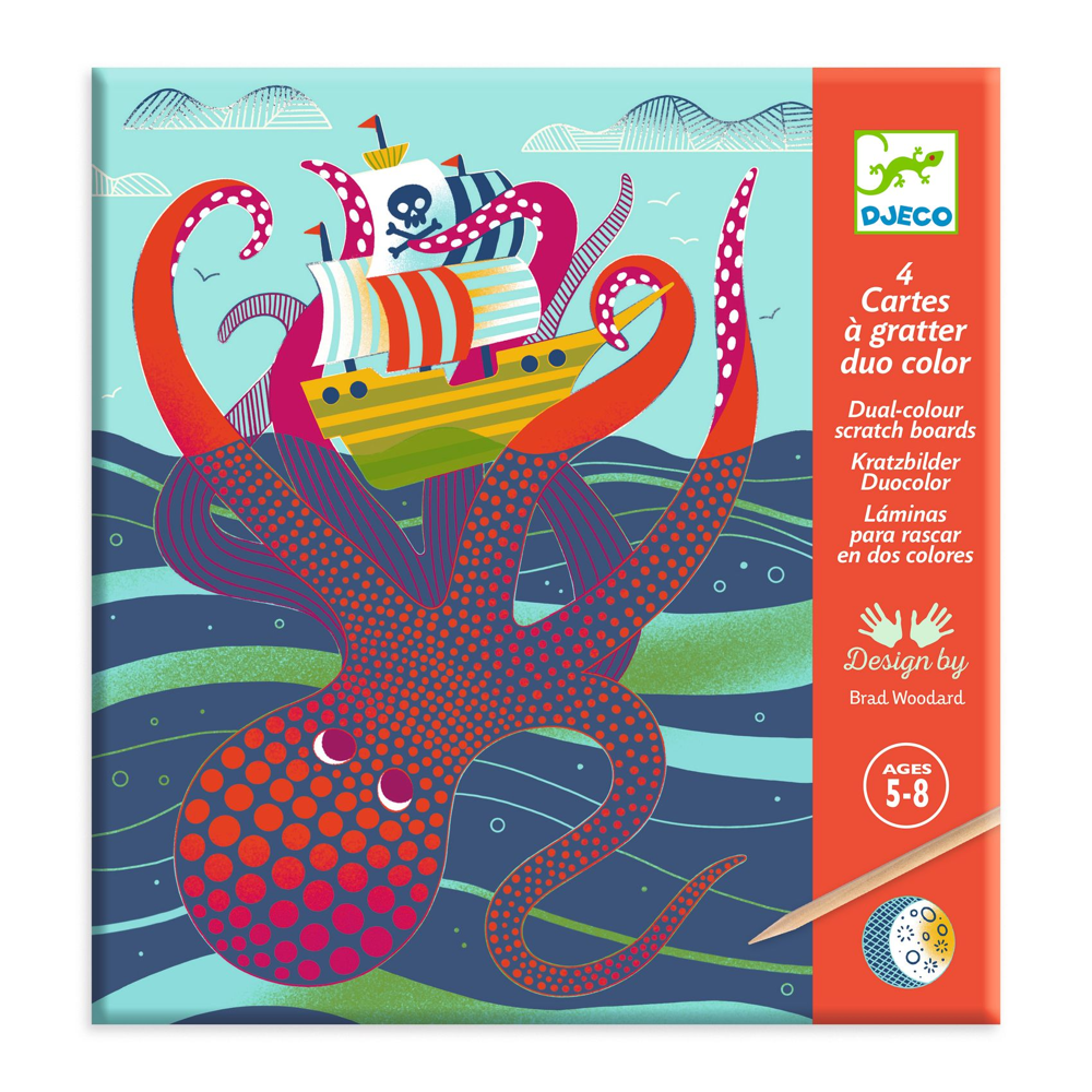 Djeco Small Gifts For Older Ones - Scratch Cards - Topsy-Turvy DJ09714