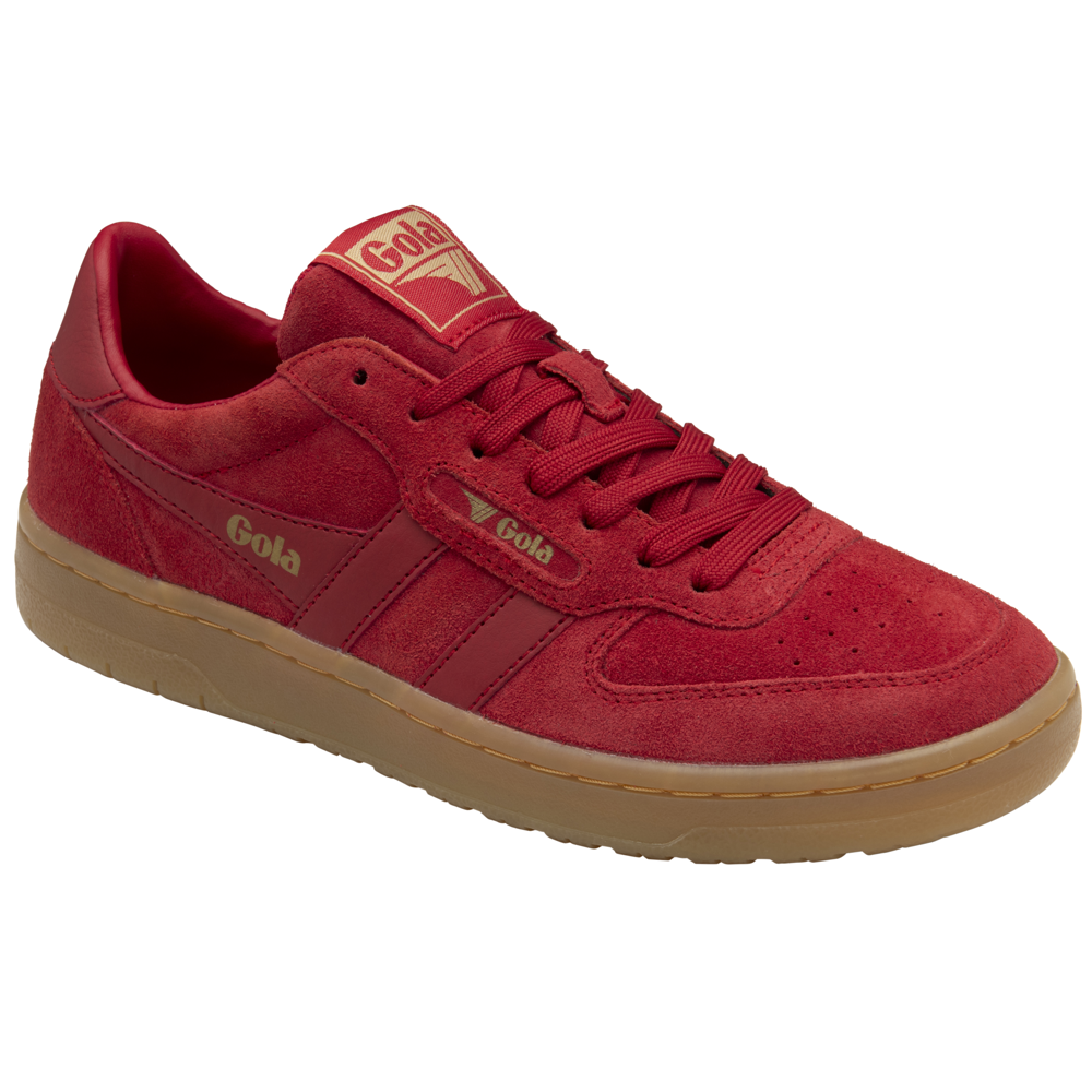 Gola Hawk Suede '86 Red/Gum Womens Trainers