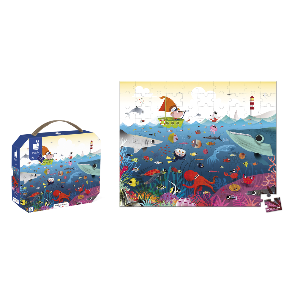 Janod Puzzle Underwater World 100 Pcs J02617