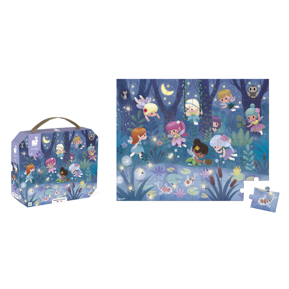 Janod Puzzle Fairies And Waterlilies - 36 Pcs J02649