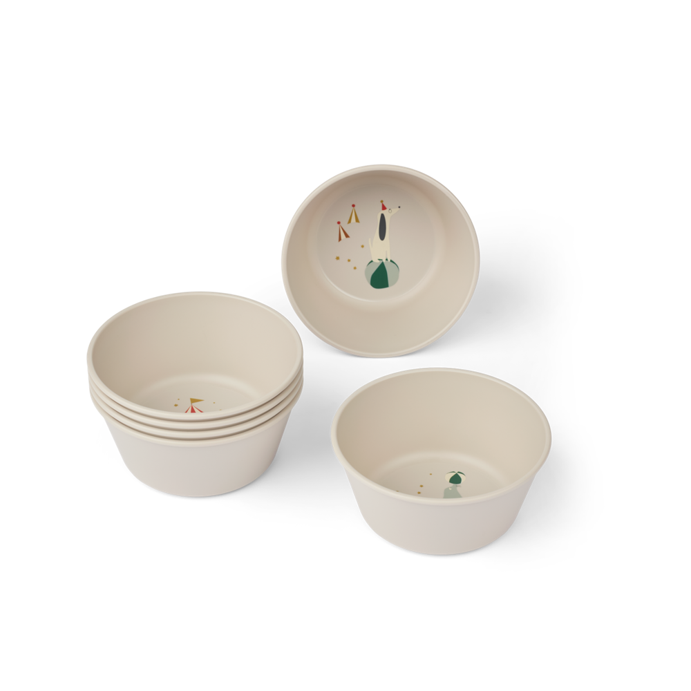 Liewood Cees Bowl 6-Pack - Circus / Sandy