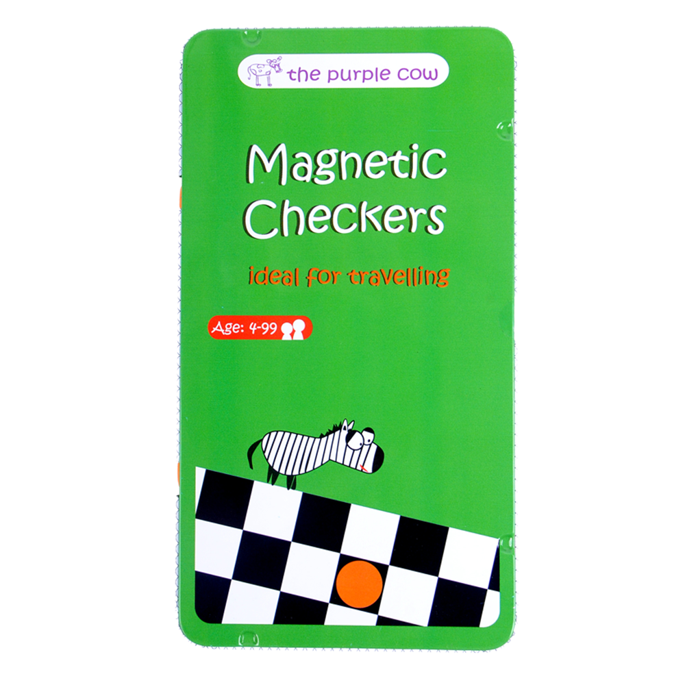 Checkers Magnetic Travel Game