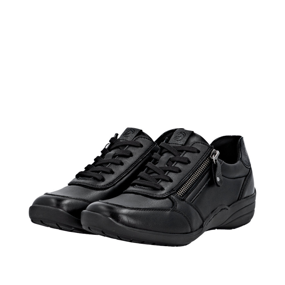 Remonte R7637-05 Wide Fit Black Shoes