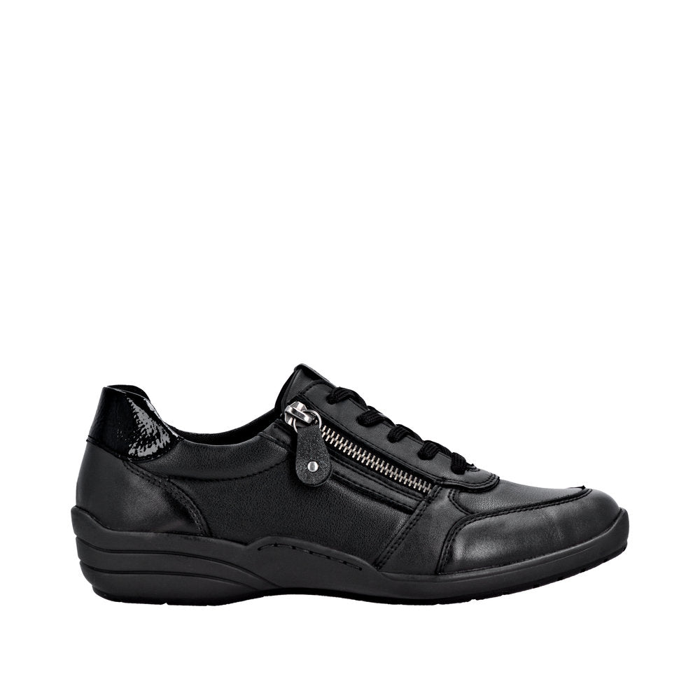 Remonte R7637-05 Wide Fit Black Shoes