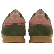 Gola Tornado Military Green/Coral Pink Womens Trainers