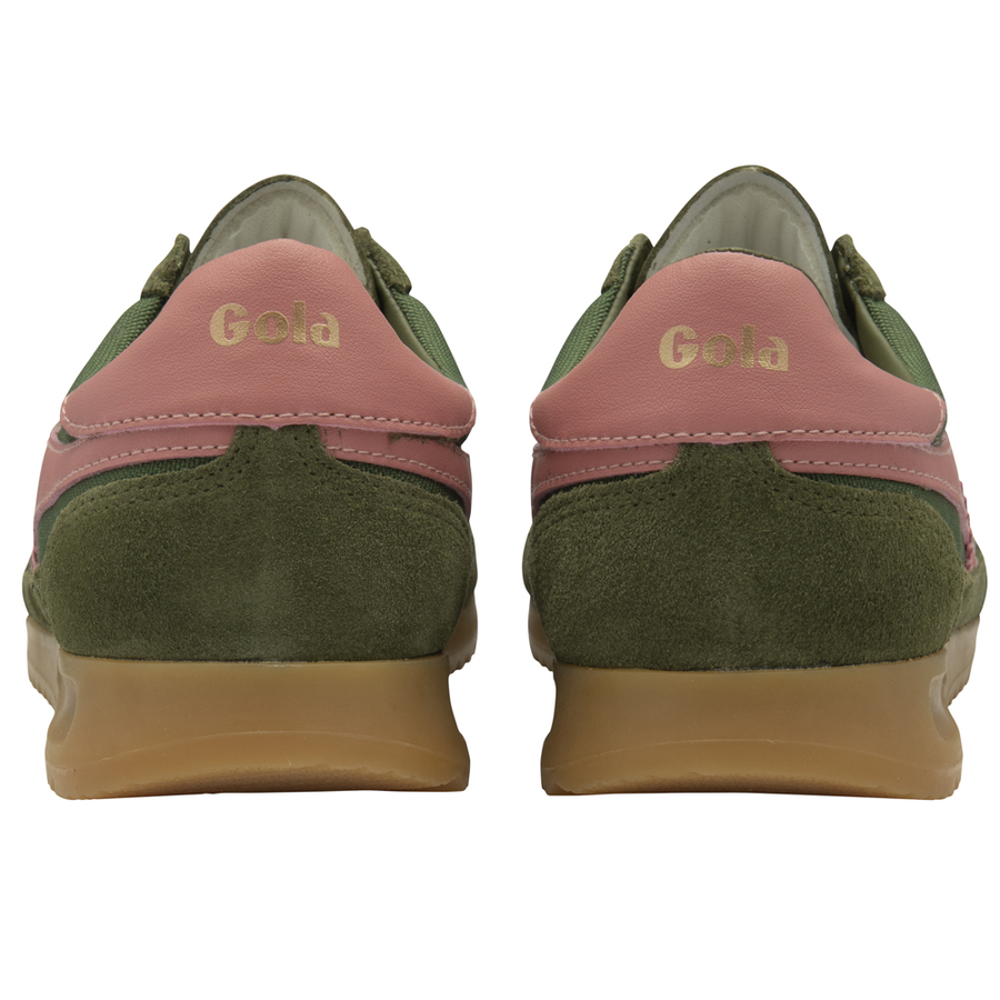 Gola Tornado Military Green/Coral Pink Womens Trainers
