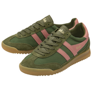 Gola Tornado Military Green/Coral Pink Womens Trainers