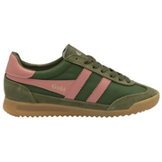 Gola Tornado Military Green/Coral Pink Womens Trainers